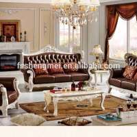 wood color classic sofa red real leather sofa set wood carving sofa