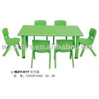 Kindergarten school furniture, table and chair set