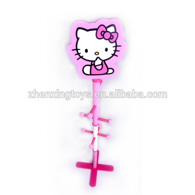 Pretty Cartoon Cat Wooden Clothes Stand and Clothes Tree for Kids