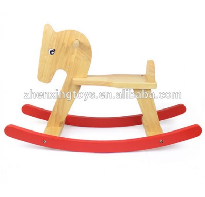 Hot Sell Cartoon Plane kids wooden rocking horse